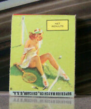 Rare Vintage Matchbook Z6 Mott North Dakota Casino Bar Tennis Pin Up Sandwiches picture