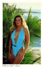 California Girls LAURA Beach Bikini Pin Up Cheese Cake Postcard c1970 UNP picture