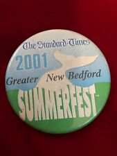 The Standard Times 2001 Greater New Bedford Summerfest Pinback Button 2.25