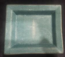 Vintage TOZAI HOME Green Faux Shagreen Plate Tray picture