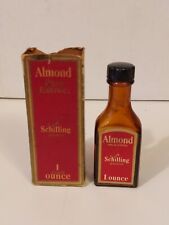 Schilling Brand Vintage 1930s Almond Extract Bottle & Original Box picture