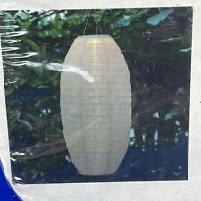 NEW IKEA Solvinden 17” Hanging White Rice Paper Accent Lamp Light Battery picture