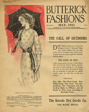 Ebook on CD Butterick Fashion Flyer May 1911 Victorian Sewing Pattern Catalog picture