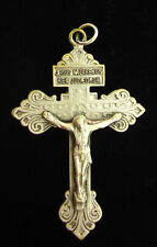 Vintage Pardon Crucifix Cross Medal Religious Holy Catholic picture