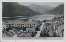 RPPC Colored Ocean Falls BC Canada Town Waterfront Homes Cousins Inlet Bitcoin picture