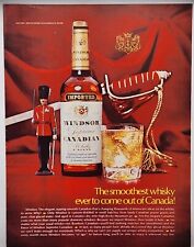 1972 Windsor Supreme Canadian Whiskey Mountie Guard Vintage Color Print Ad picture