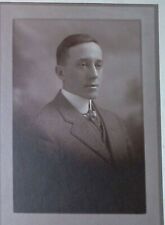 C.1920s Photo Morgantown WV Studio Handsome Man W Fraternal? Pin Portrait C110 picture