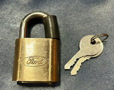 Rare NOS - VINTAGE FORD PADLOCK OVAL SCRIPT WITH 2 KEYS - I Have 2 Available picture