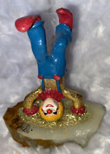 Judi Originals 24k Gold Plated Somersaulting Clown Figurine Hand Painted picture