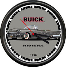 Licensed 1958 Buick Riviera Sedan Convertible General Motors Sign Wall Clock picture