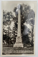 Postcard OH Monument To Massacred Indians Gnadenhutten RPPC Unused picture