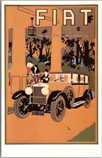 Reprint - FIAT Automobile Advertising Postcard DALKEITH'S CLASSIC POSTER SERIES picture