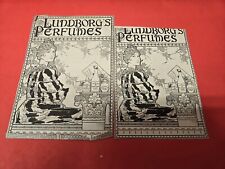 2 Vintage Lundborg's Perfume Ads Early 1900s  picture