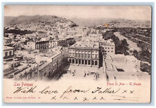 Las Palmas Gran Canaria Spain Postcard Plaza St. Anna The Museum 1903 Antique picture