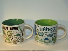 Lot 2 Starbucks Been There Series Quebec & Lake Tahoe 14 oz Coffee Mugs picture