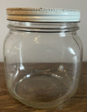 Vintage Duraglass Glass Jar with White Lid picture