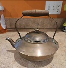 Vintage Mid Century Copral Portugal Copper/ Teak Tea Pot picture
