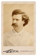 MARK TWAIN  Writer Humorist Entertainer Photo Cabinet Card Vintage L2 RP picture