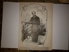 Rear Admiral Silas H. Stringham Civil War 1896 Sketch Profile Sheet RARE picture