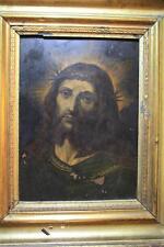 CHRIST WITH CROWN OF HAWTHORN. OIL ON COPPER. BAROQUE. 16TH - 17TH CENTURY picture