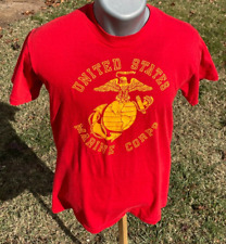 United States Marine Corps Vtg 80's T-shirt Sz XL 50/50 USMC Thin Single Stitch picture