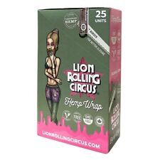 Lion Rolling Circus Bubble Gum Flavor Wraps  25 packs per box X 2 + FREEBIES picture