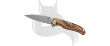 Black Fox Knives Argus Liner Lock BF-760W D2 Steel Zebra Wood Pocket Knife picture