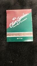 The Olive Garden Restaurant Matchbook Match Box Vintage Matches Memorabilia picture