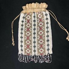 Antique Beaded Bag Purse Pouch Vintage 10