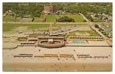Vintage Virginia Beach VA Postcard c1966 Aerial View Cavalier Beach Cabana Club picture