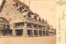 Old Faithful Inn Yellowstone Park Wyoming Haynes Photo 1906 Postcard picture