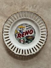 Vintage 1950’s Reno Dish “Howdy Podner” NV 6” Wall Plate Souvenir picture