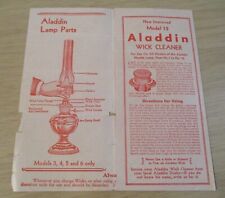 VTG 1931 ADVERTISING Brochure/Flyer~'ALADDIN Kerosene LAMPS'~Parts/Cleaner~ picture