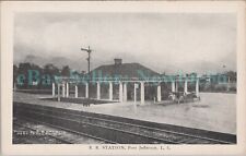 Port Jefferson LI NY - RAILROAD STATION - Postcard picture