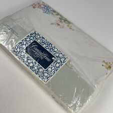 Coming Home With Lands End Emu Floral Flat Sheet King Vintage  picture