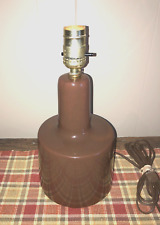 Pottery Lamp Mid Century Marshall Studios Lamp Signed Martz Warm Brown picture