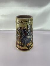 MILLER BEER 1776 BIRTH OF A NATION RAISED DESIGN BEER STEIN COLLECTOR Free S/H picture