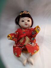 Vintage Japanese Ceramic Girl Doll 6 Inches picture