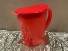 New Tupperware Beautiful Jumbo Expression Pitcher 1 Gallon 3.7L Light Red Color picture