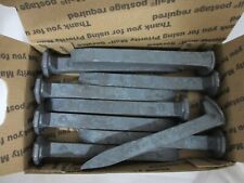 HIGH CARBON RAILROAD SPIKES  -  LOT OF  (10)   BRAND NEW - NEVER  USED -  03 picture