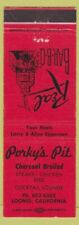 Matchbook Cover - Porky's Pit BBQ Loomis CA Larry Alice Epperson picture