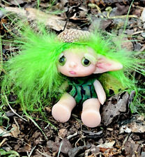 Lonely Woodland Sprite OOAK Polymer Clay Sculpture picture