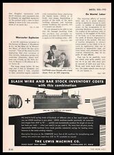 1955 The Lewis Machine Co. Cleveland Ohio No. 11-F Travel-Cut Machines Print Ad picture