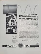 1931 Reading Point 5 Pipe Fortune Mag Print Ad Iron Pennsylvania Art Deco picture