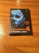 Fright Rags Halloween 4 Trading Cards 1 Wax Pack New 9 Cards 1 Sticker Per Pack picture