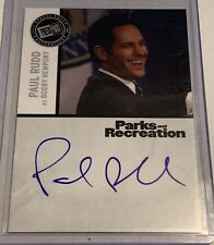 2013 Press Pass Parks and Recreation PAUL RUDD as Bobby Newport Auto Autograph picture