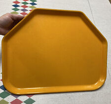 ONE Vintage Cambro Camtray Trapezoid Cafeteria Tray Golden Yellow Orange Cottage picture