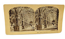 Antique Stereoview 1483 THE INTERIOR OF THE LIBRARY OF THE VATICAN ROME ITALY picture
