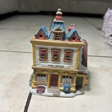 Lemax Post Office Barber Christmas Village House Porcelain 1992 First Print picture