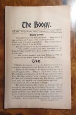 THE BOOGY R W Hinds New Port Tracy P O Ohio Tuscarawas 1922 Issue 2 ORIGINAL picture